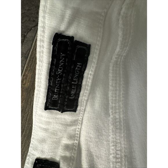 Guess Brittney Skinny Ankle Length White Pants Size 27 - Picture 4 of 11